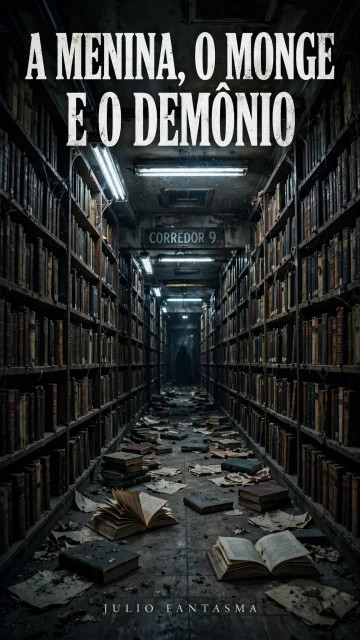 Capa de A Menina, o Monge e o Demônio